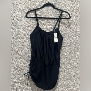 Beachsissi Black ONE PIECE Swimwear WITH MODEST OVER SKIRT SIZE XL